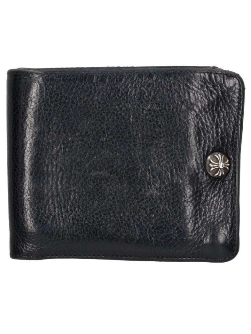 Chrome Hearts Cross Button Leather Wallet